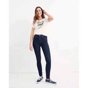 Madewell 10" High Rise Skinny Lucille Wash Jeans 27
